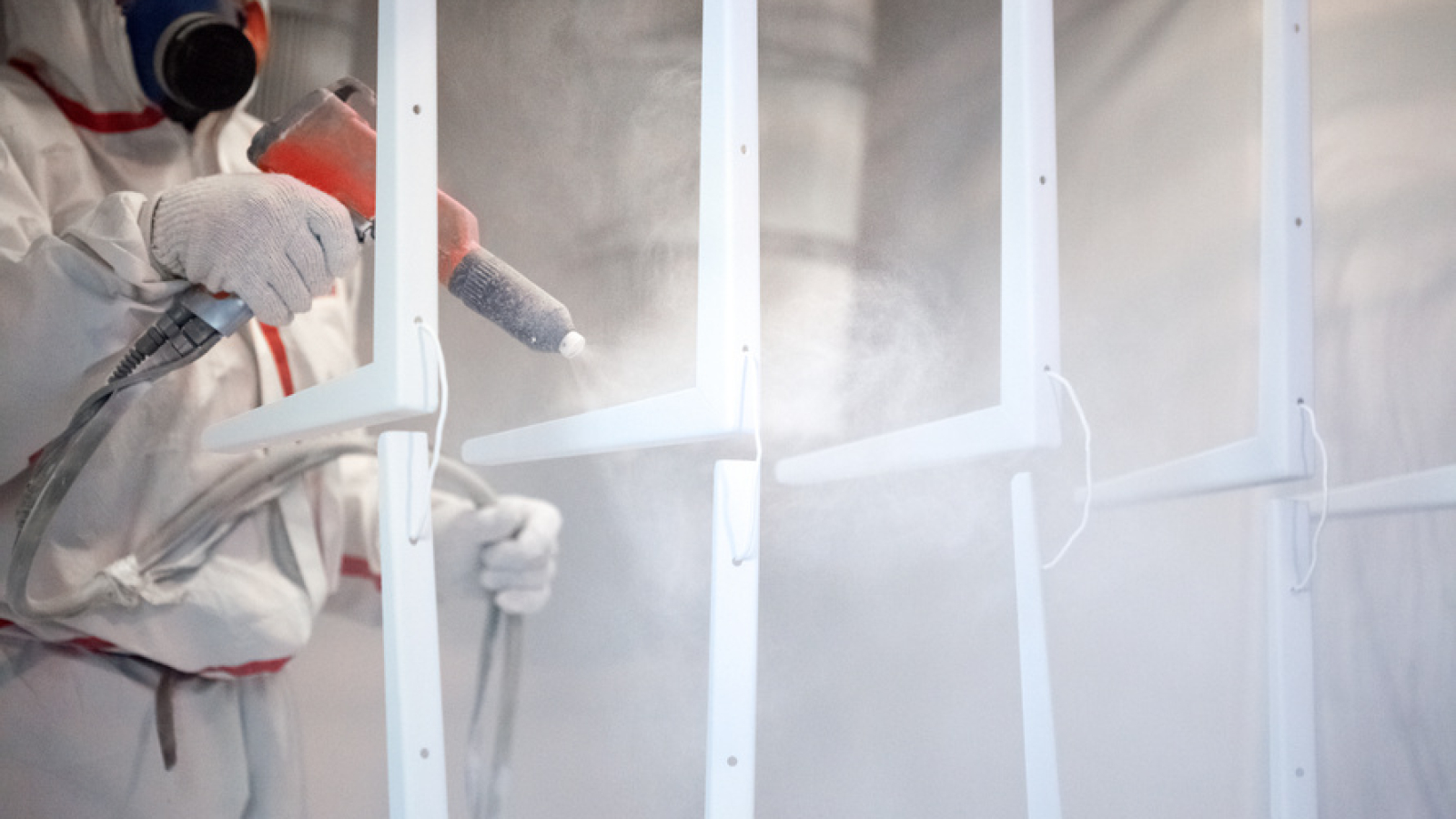 Industrial powder coating