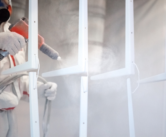 Industrial powder coating